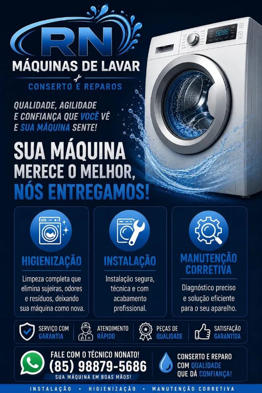 consertos em máquinas de lavar roupas 