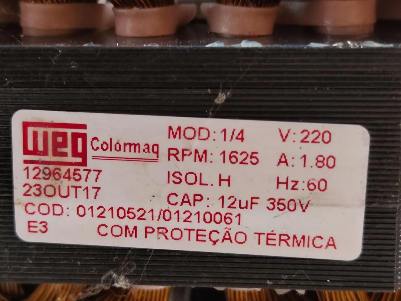 Motor tanquinho Colormaq 220v - Foto 3