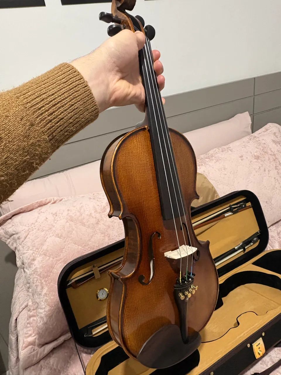 Violino HPG + Pedestral + Acessórios + Curso Completo de Violino