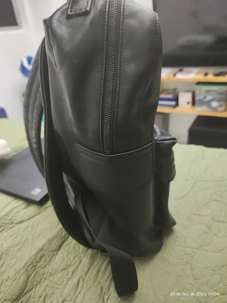 Mochila de Couro Lacoste 110% Original  - Foto 3