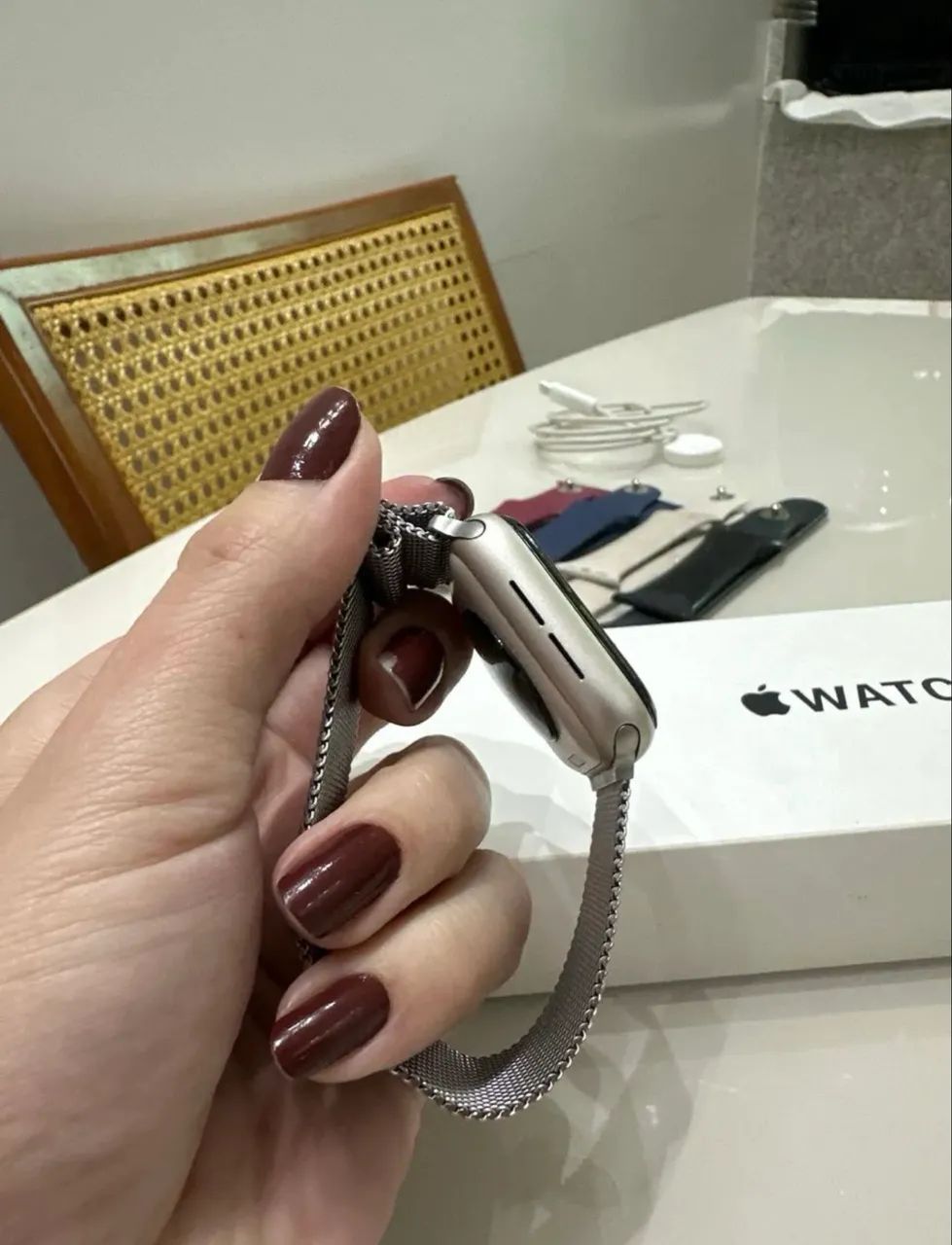 APPLE WATCH SE 2ª geração STARLIGHT  - Foto 5