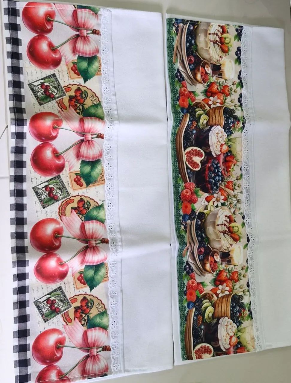 2 panos de pratos 