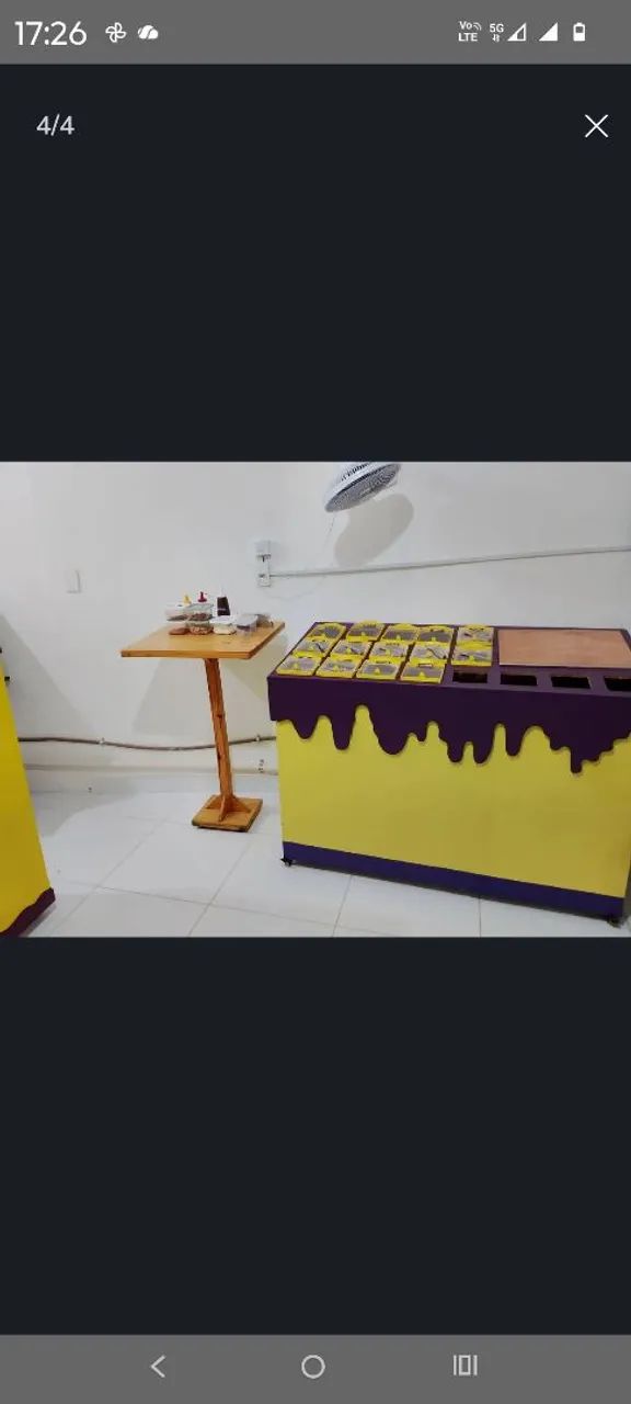A mobília da sua loja de açaí!!!