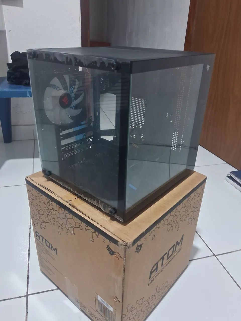 Gabinete mini-tower atom tipo aquário  - Foto 3