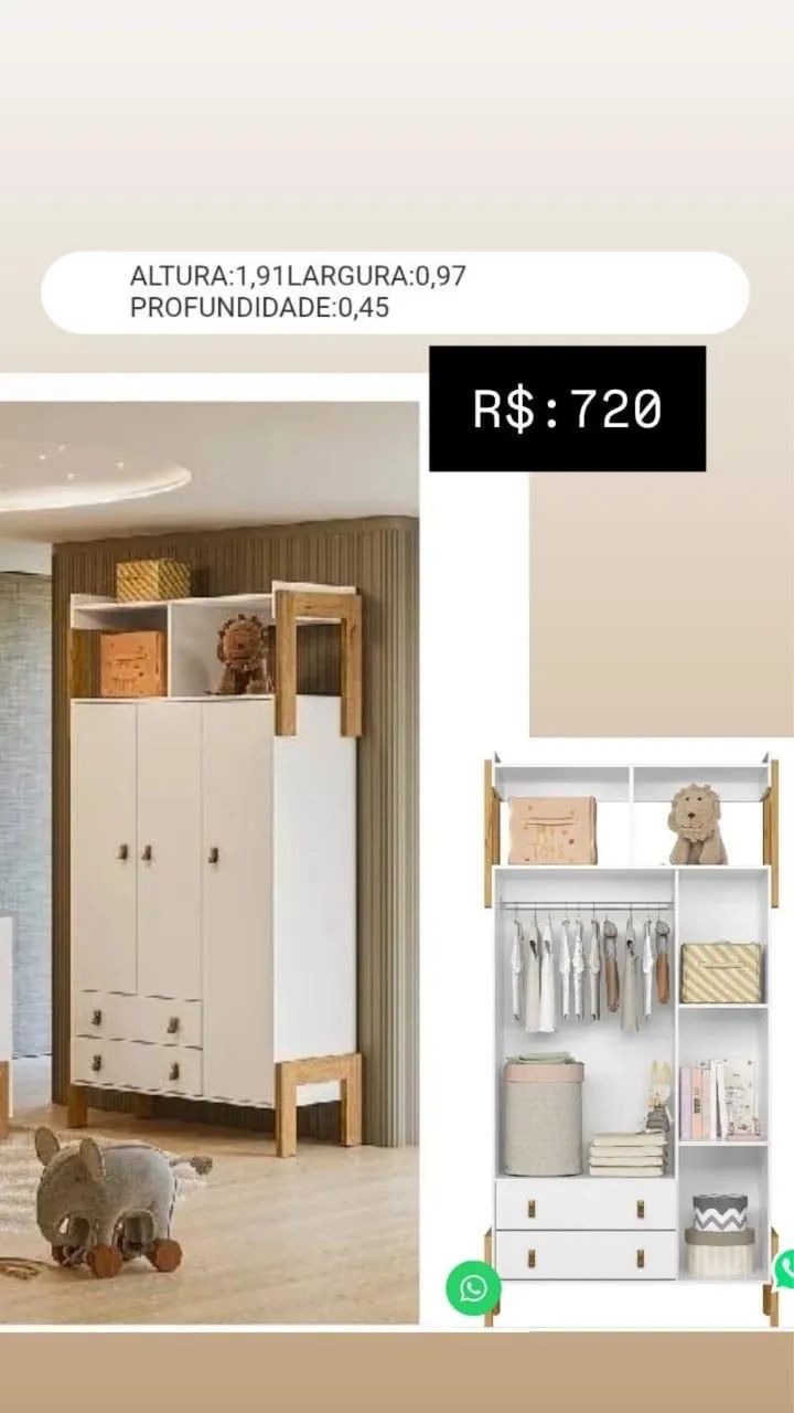 Roupeiro infantil 