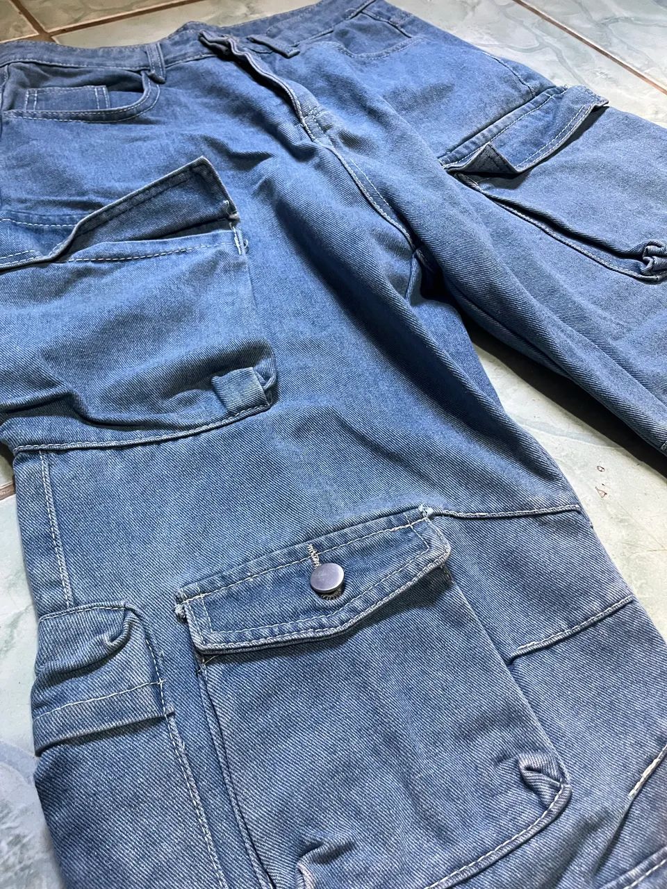 Calça multipockets jeans - Foto 2