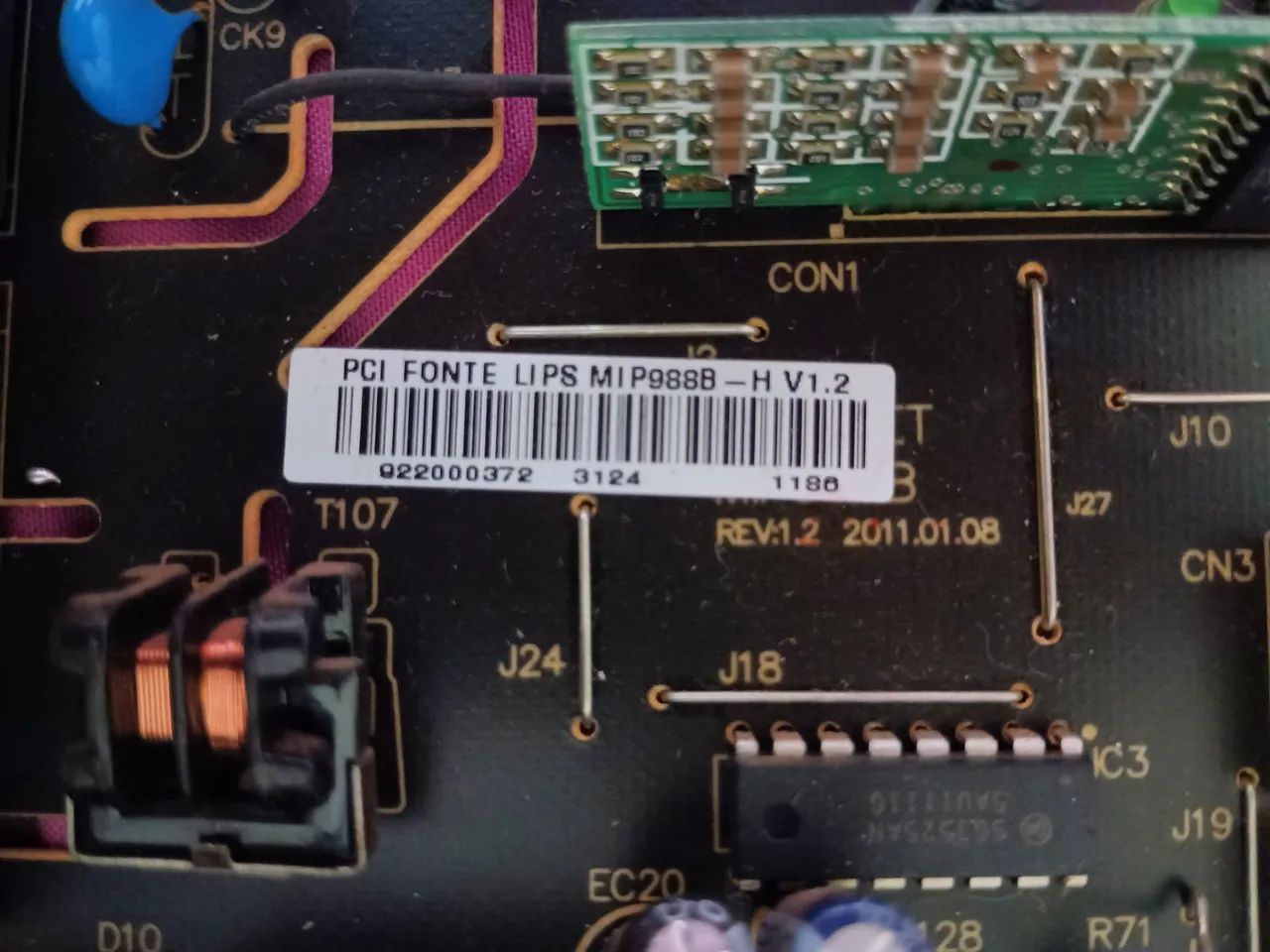 Placa fonte tv CCE 42 polegadas  - Foto 2