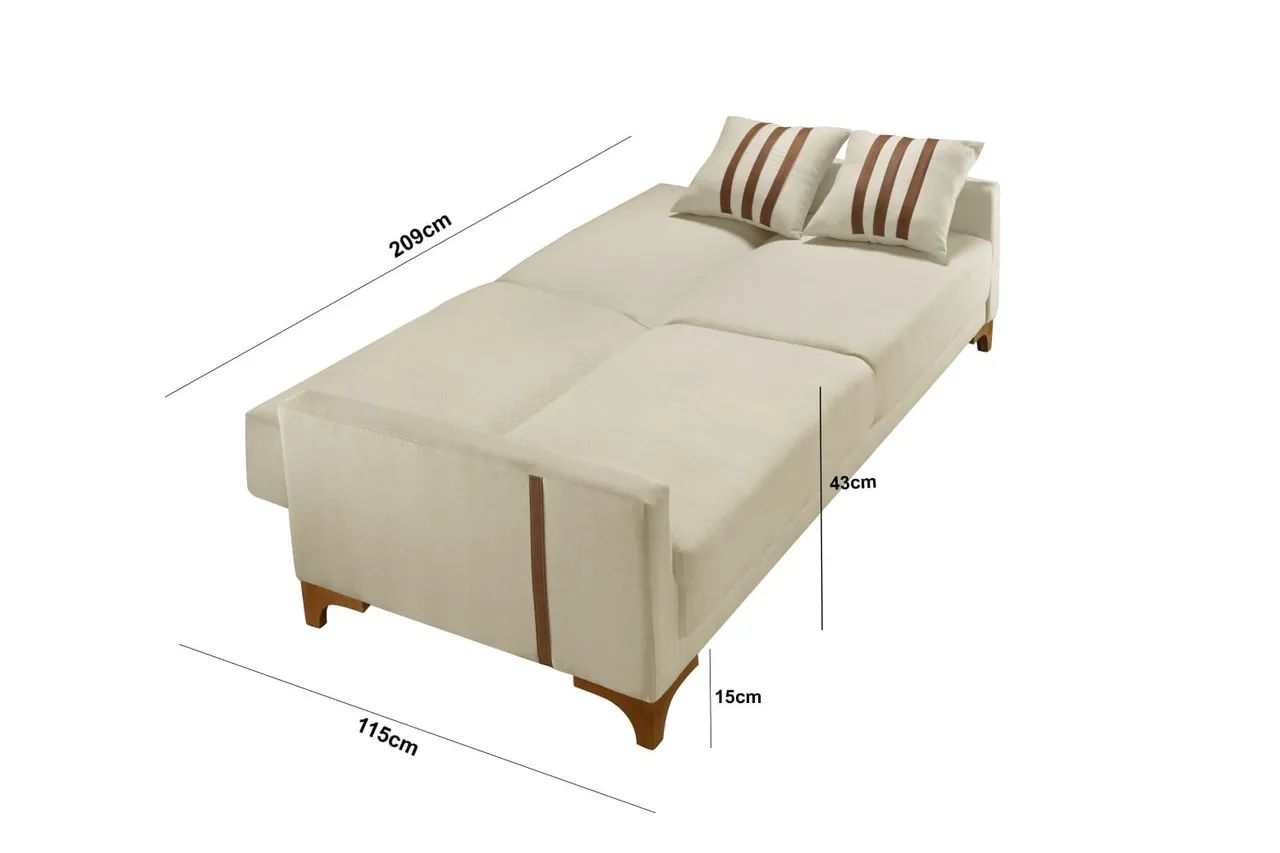Sofá Cama Luizy - Entrega Rápida  - Foto 2