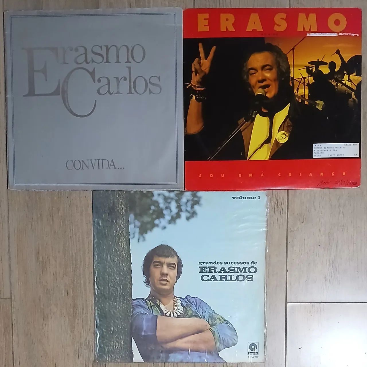 3 Discos de Vinil Erasmo Carlos
