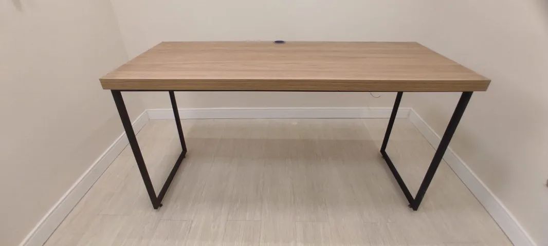 Mesa de Escritório MDF Duplo Estilo Industrial - Robusta