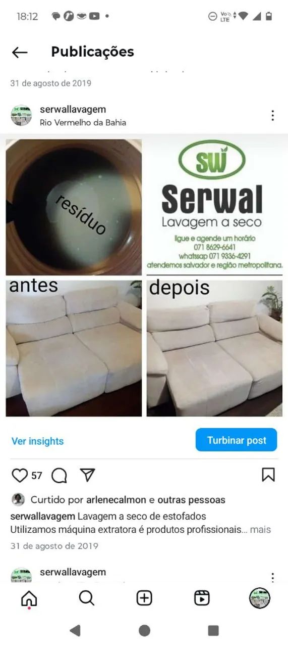 Lavagem a seco de estofados  - Foto 3