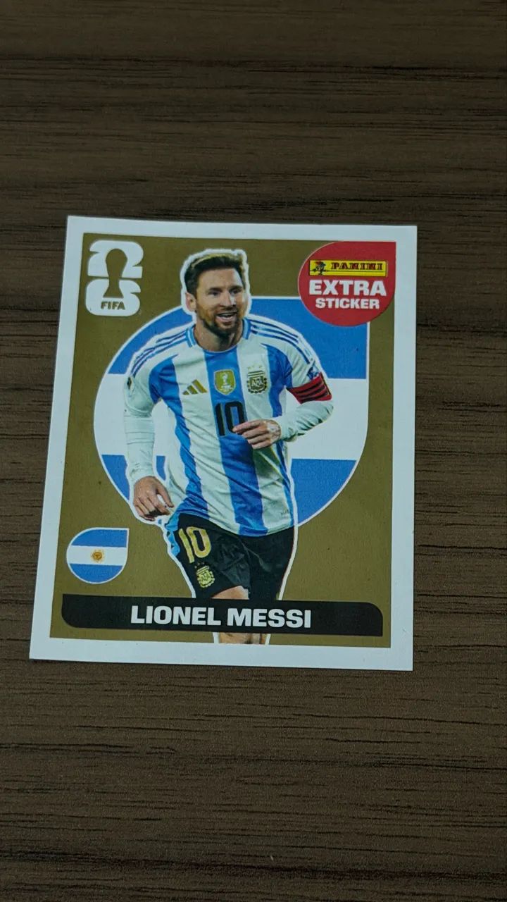 Figurinha Messi Extra Gold - Foto 3