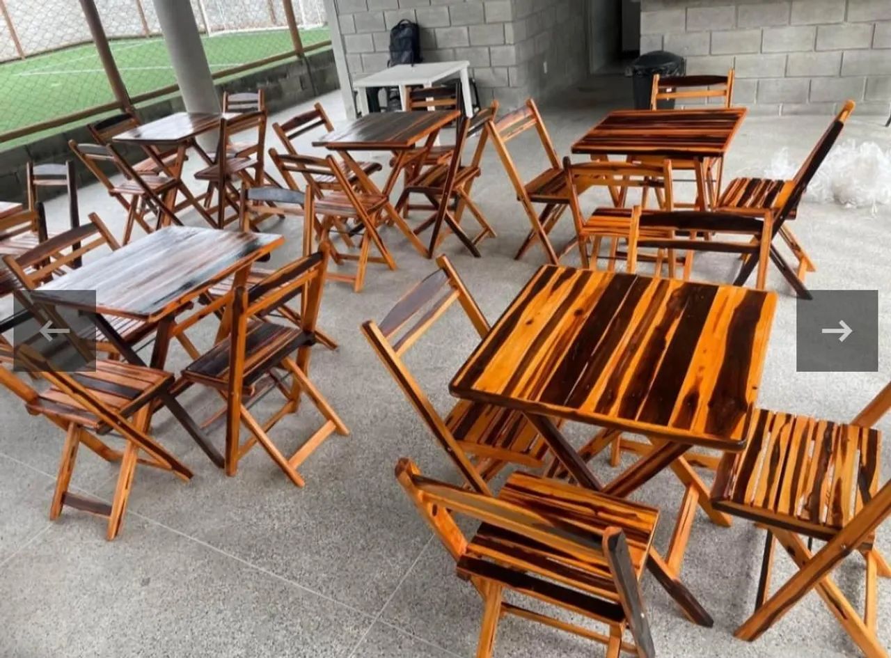 CONJUNTO DE MESA COM 4 CADEIRAS  - Foto 2
