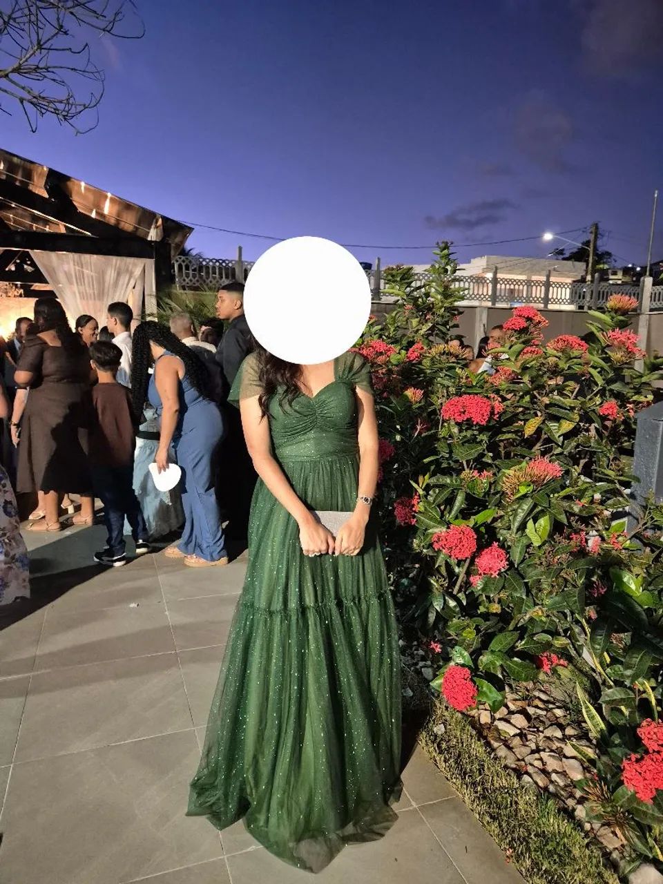 Vestido de festa verde oliva. - Foto 3