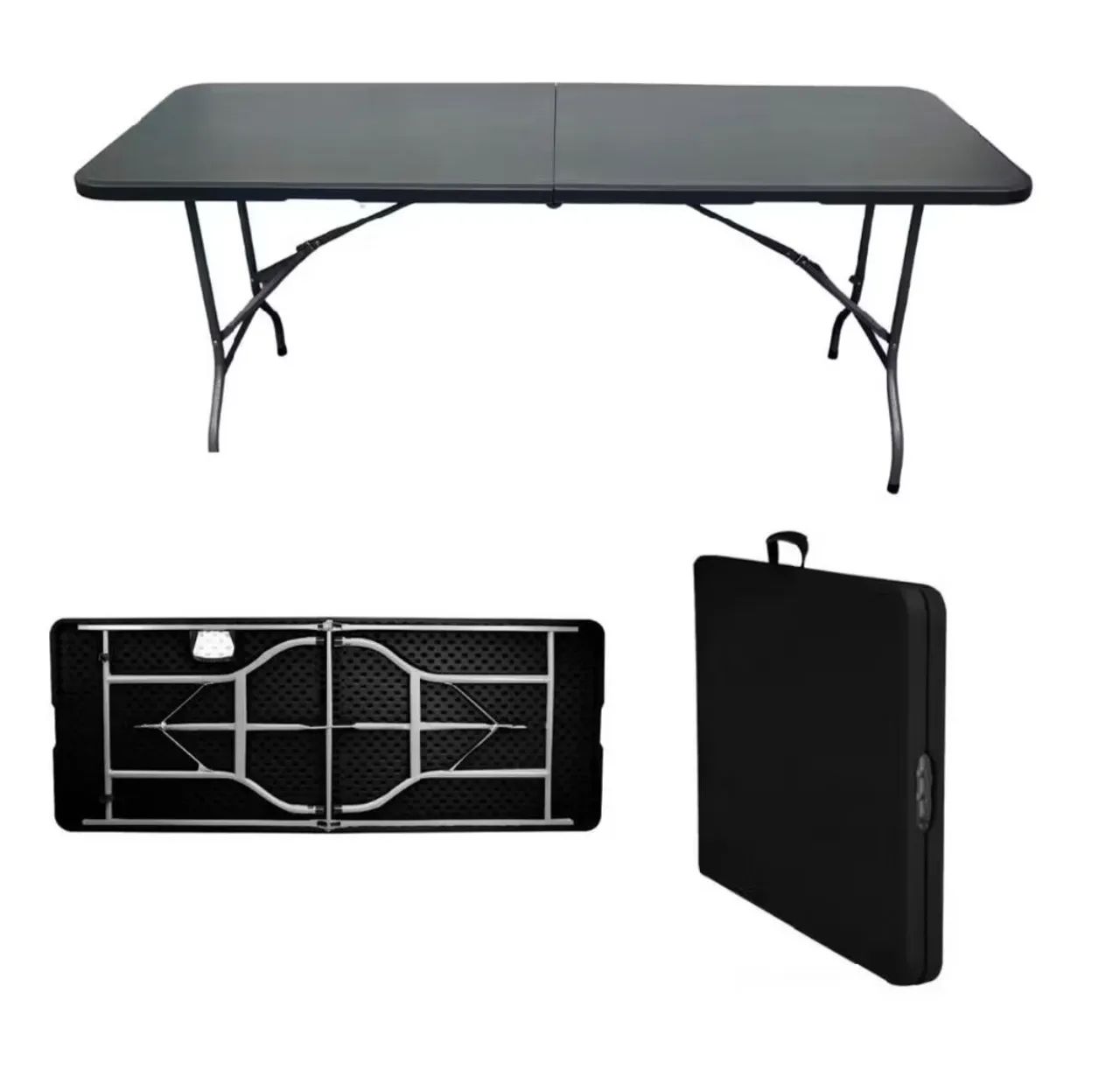 Mesa dobrável 180x70cm nova  - Foto 3