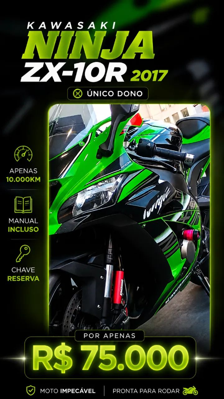 Kawasaki Zx-10/ Zx-10r 1000cc 2017 - 1497254826 | OLX
