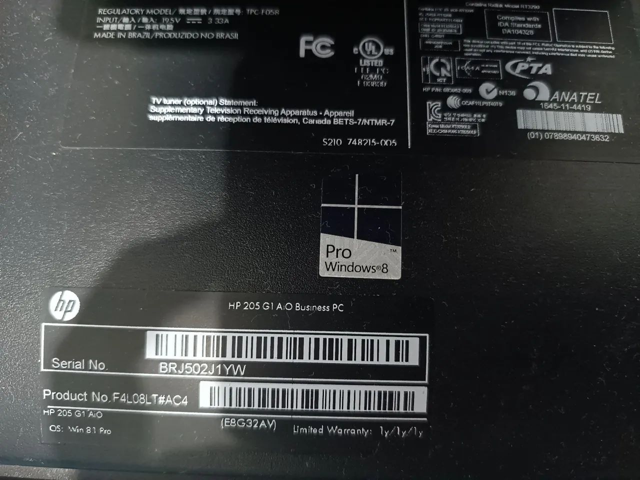 Computador All in One HP 205 
