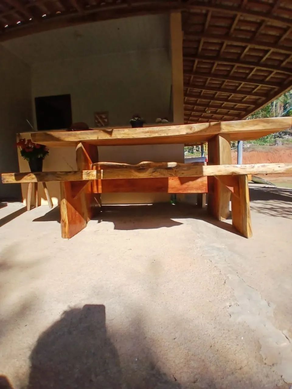 Mesa de madeira rústica  - Foto 2