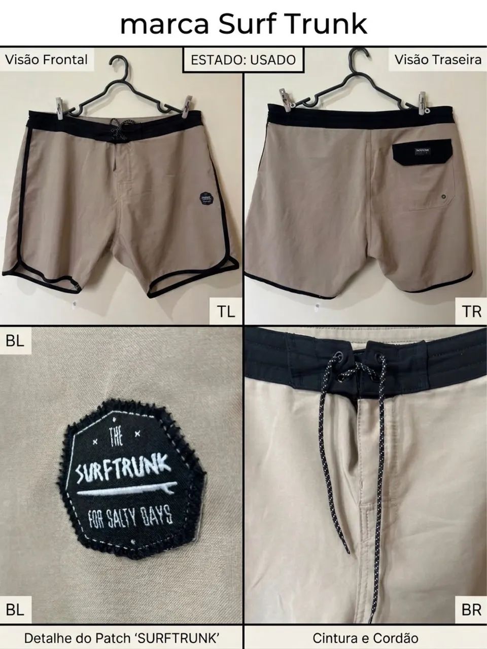 Kit 4 Bermudas Modelo Surf 