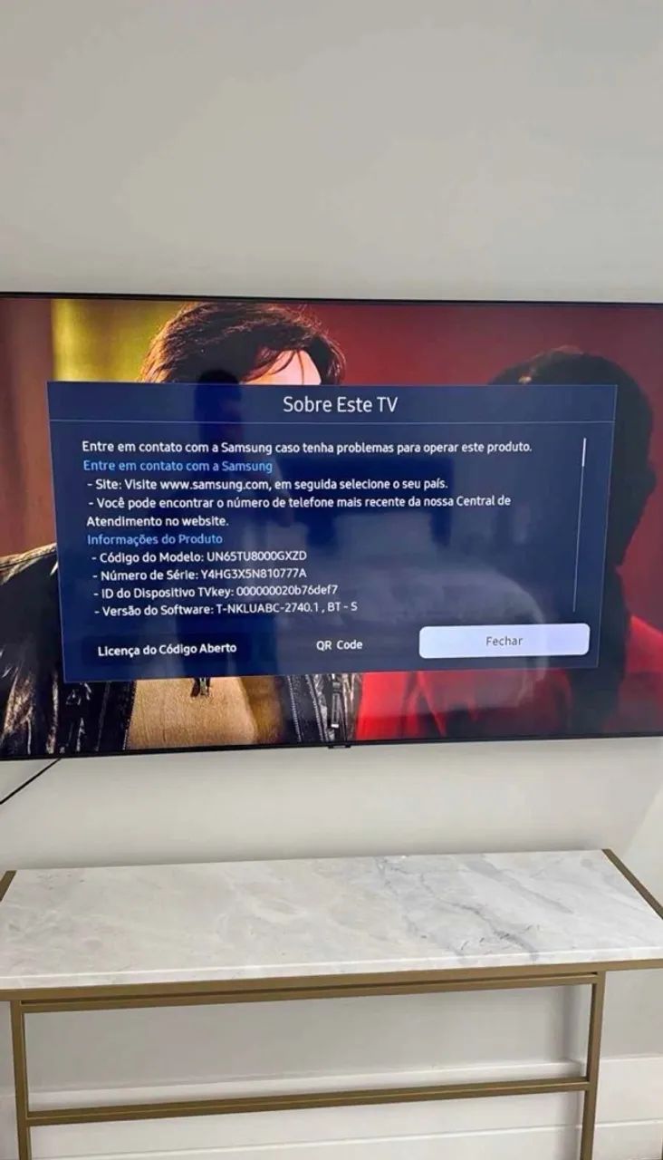 Smart TV Samsung 65 polegadas 4K Crystal UHD TU8000 - Impecável