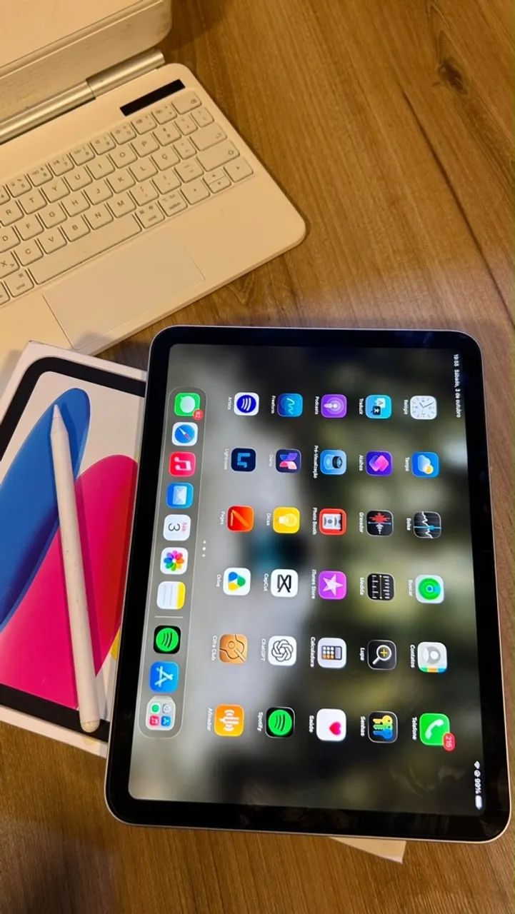 iPad 10, 64GB com caneta e teclado (styllus) - Foto 5