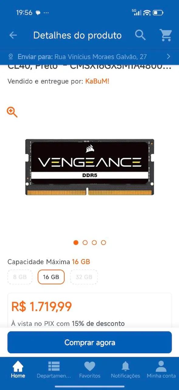 Vendo Acer nitro v15 com upgrade. Preço fixo  - Foto 4