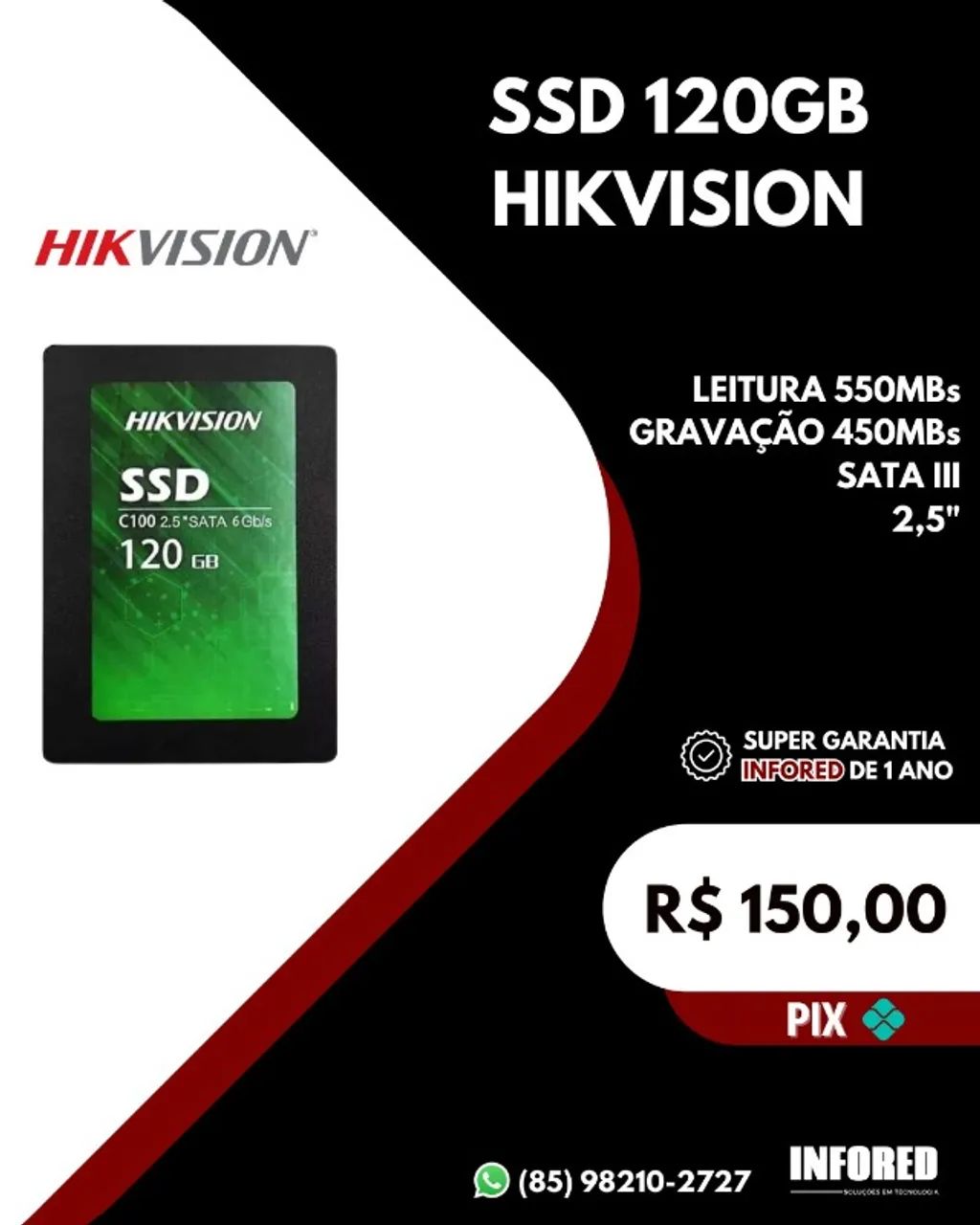 SSD Hikvision 120GB 