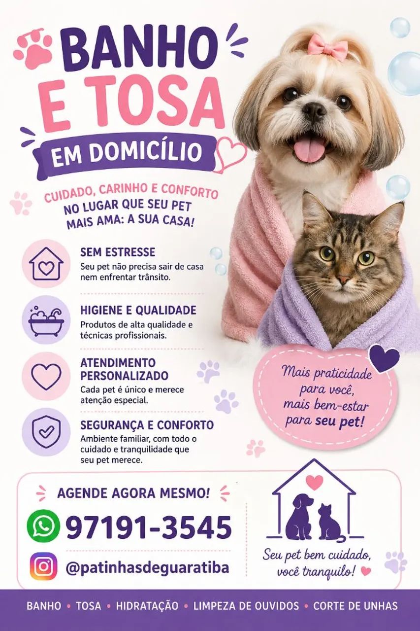 Banho e Tosa em Domicílio ?
