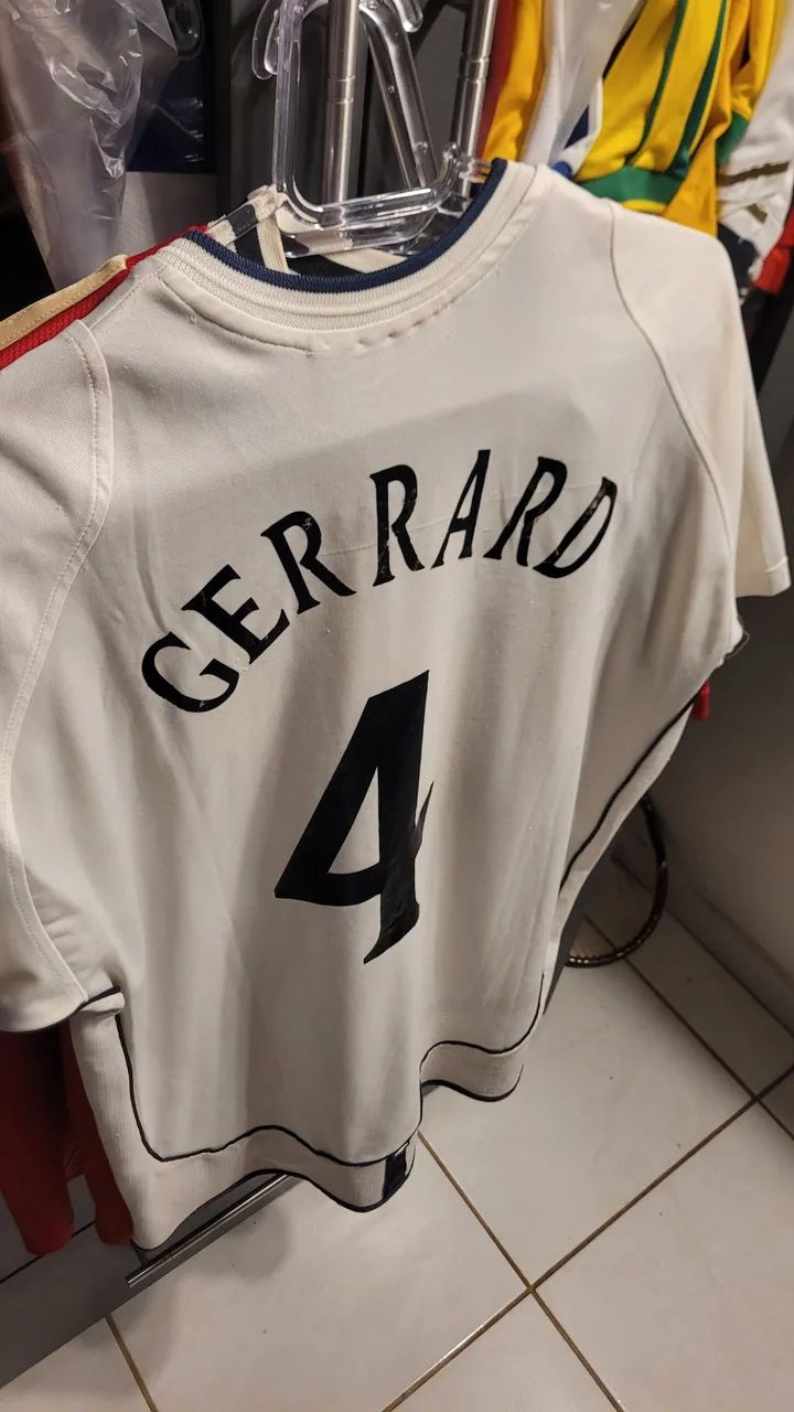 Camisa Inglaterra 2002 Gerrard #4 - Foto 3