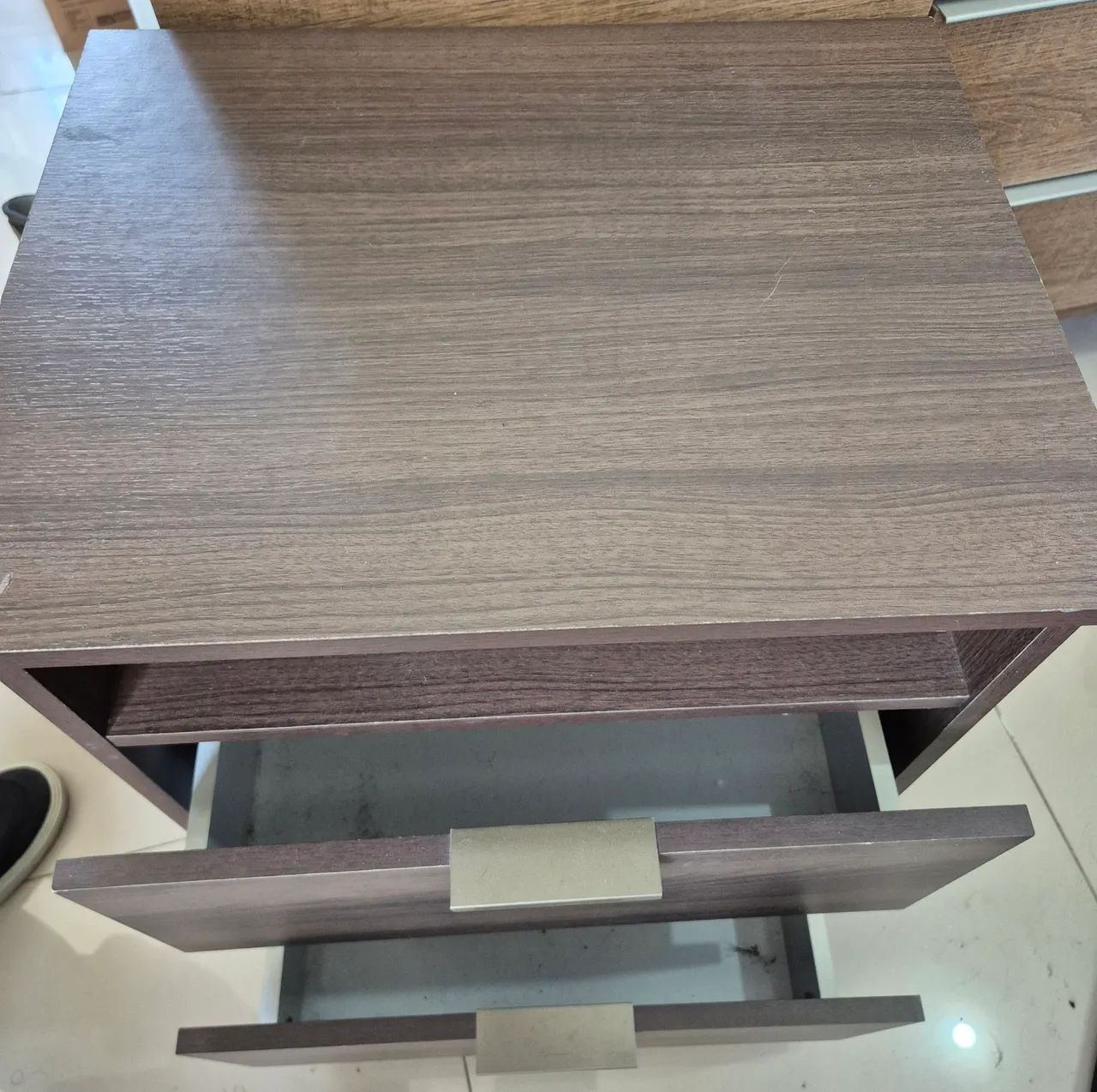 Mesa de Cabeceira Bartira Versatti com 2 Gavetas - Foto 2