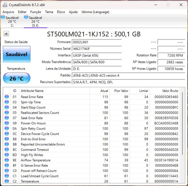 Kit 7 HDs 500GB Notebook - Seagate - Foto 6