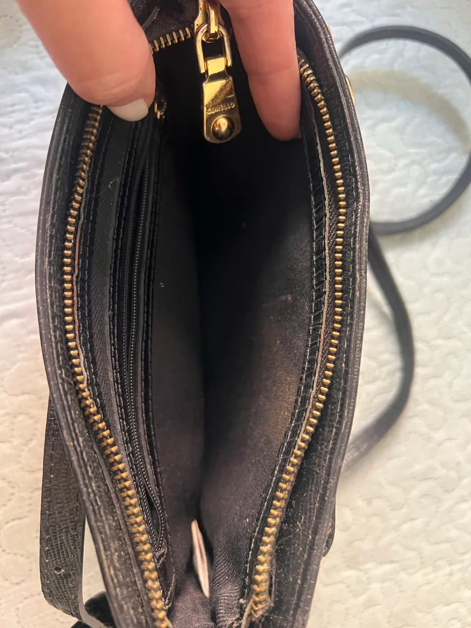 Bolsa corello de couro preta  - Foto 4
