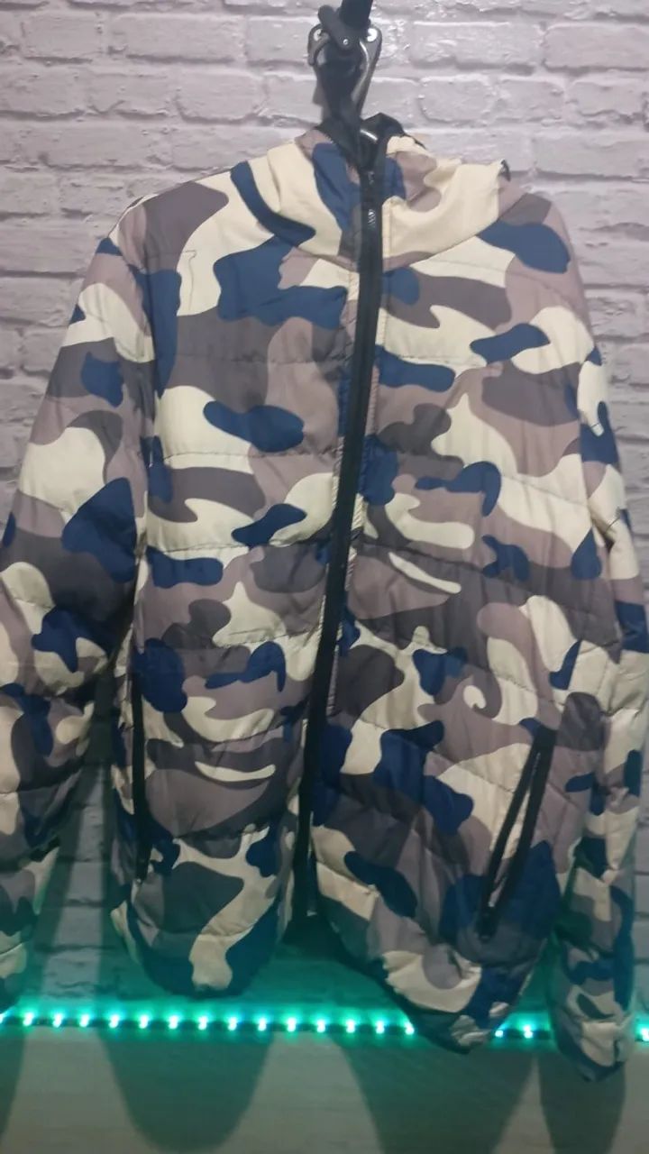Jaqueta Bomber camuflada artico