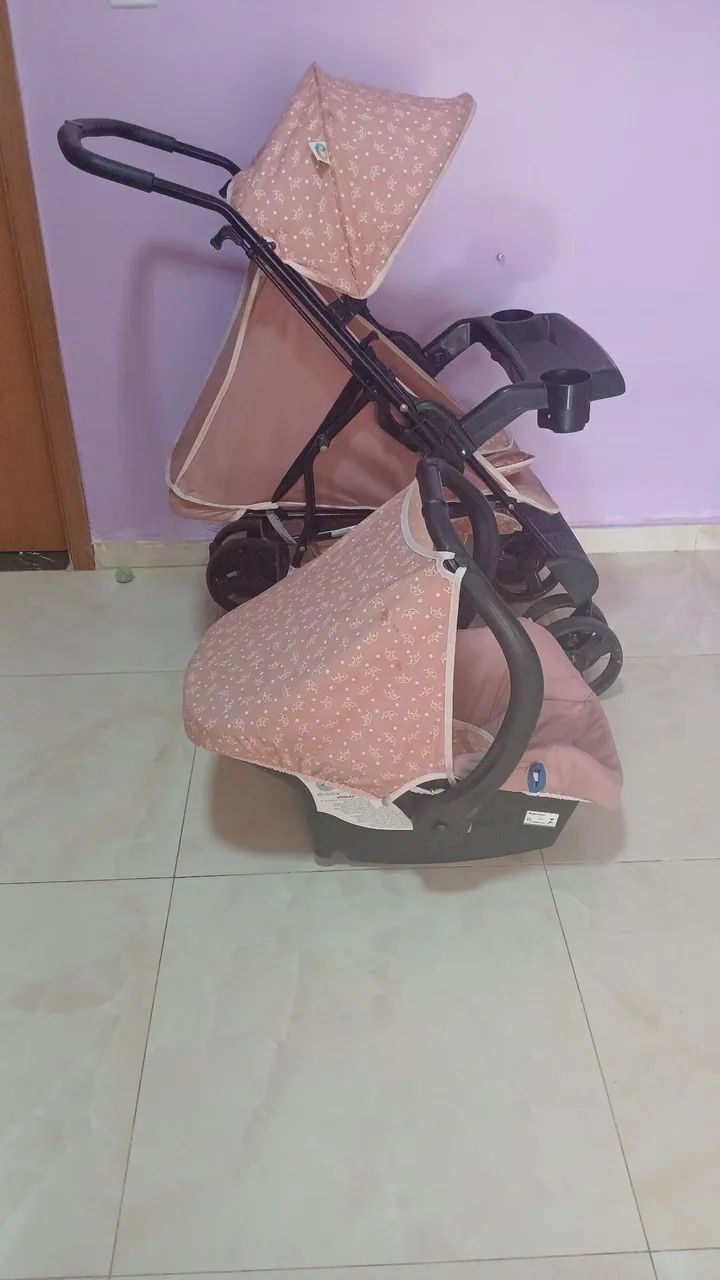 Vende se kit carinho de bebê e bebê conforto  por  450 - Foto 4