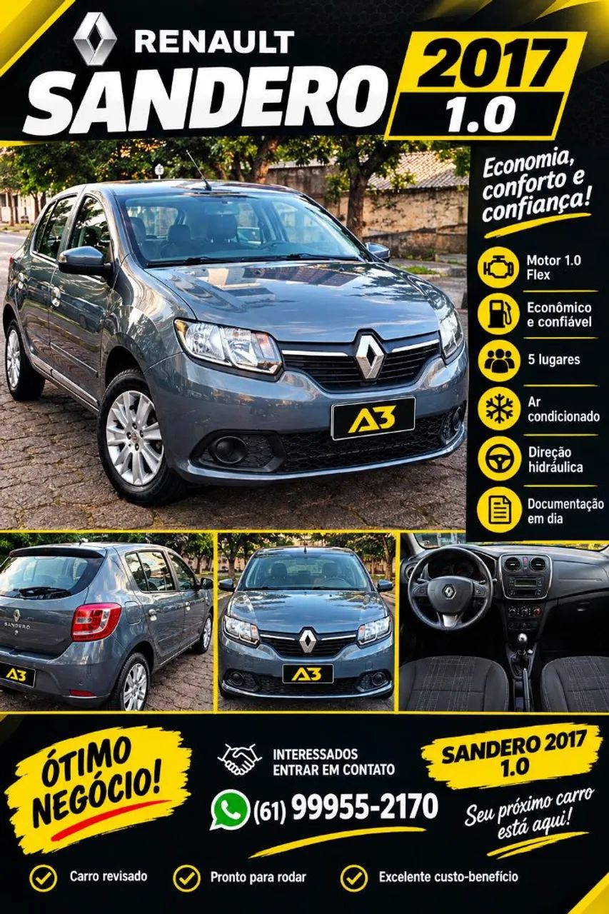 Renault Sandero Expression Flex 1.0 12V 5P 2017