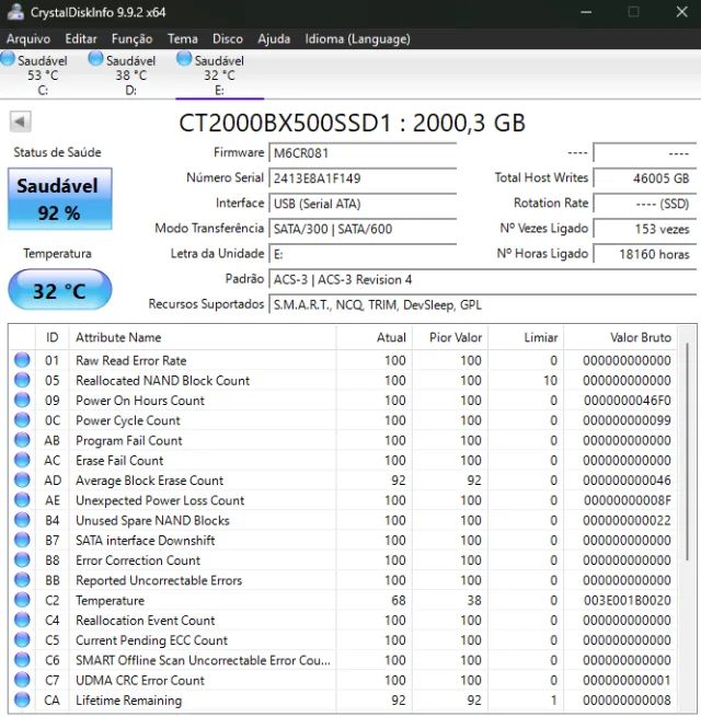 SSD Crucial BX500 2TB SATA 2.5" 540MB/s  - Foto 3
