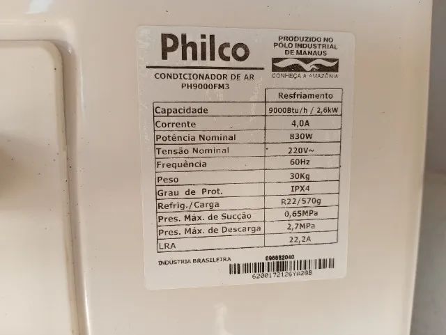 Ar condicionado 9.000 BTUs, Philco  - Foto 5
