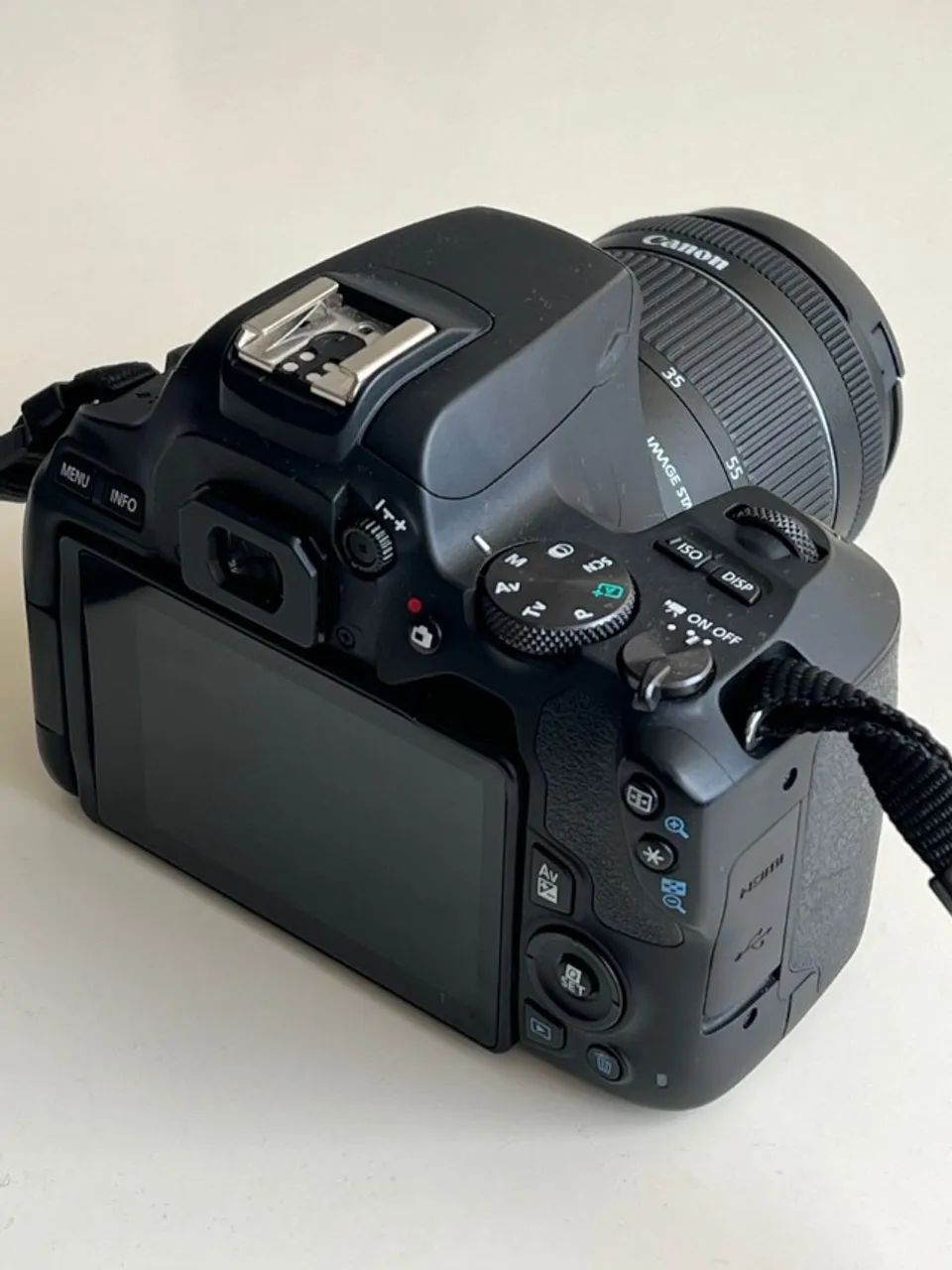 SL3 + lente 18-55mm, grava 4K, wifi, saída limpa, câmera Canon, só falo whats não falo olx - Foto 3