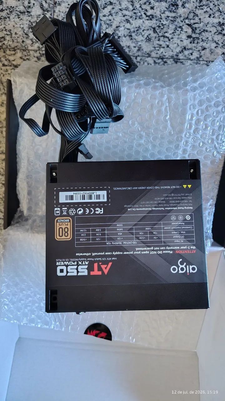 Fonte 550W PFC 80plus bronze - Foto 2