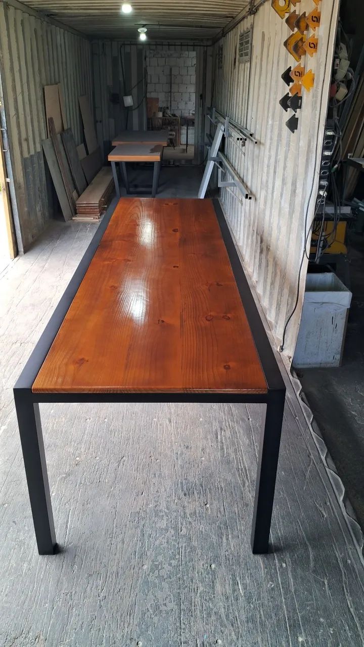 Mesa de jantar estilo industrial  - Foto 4
