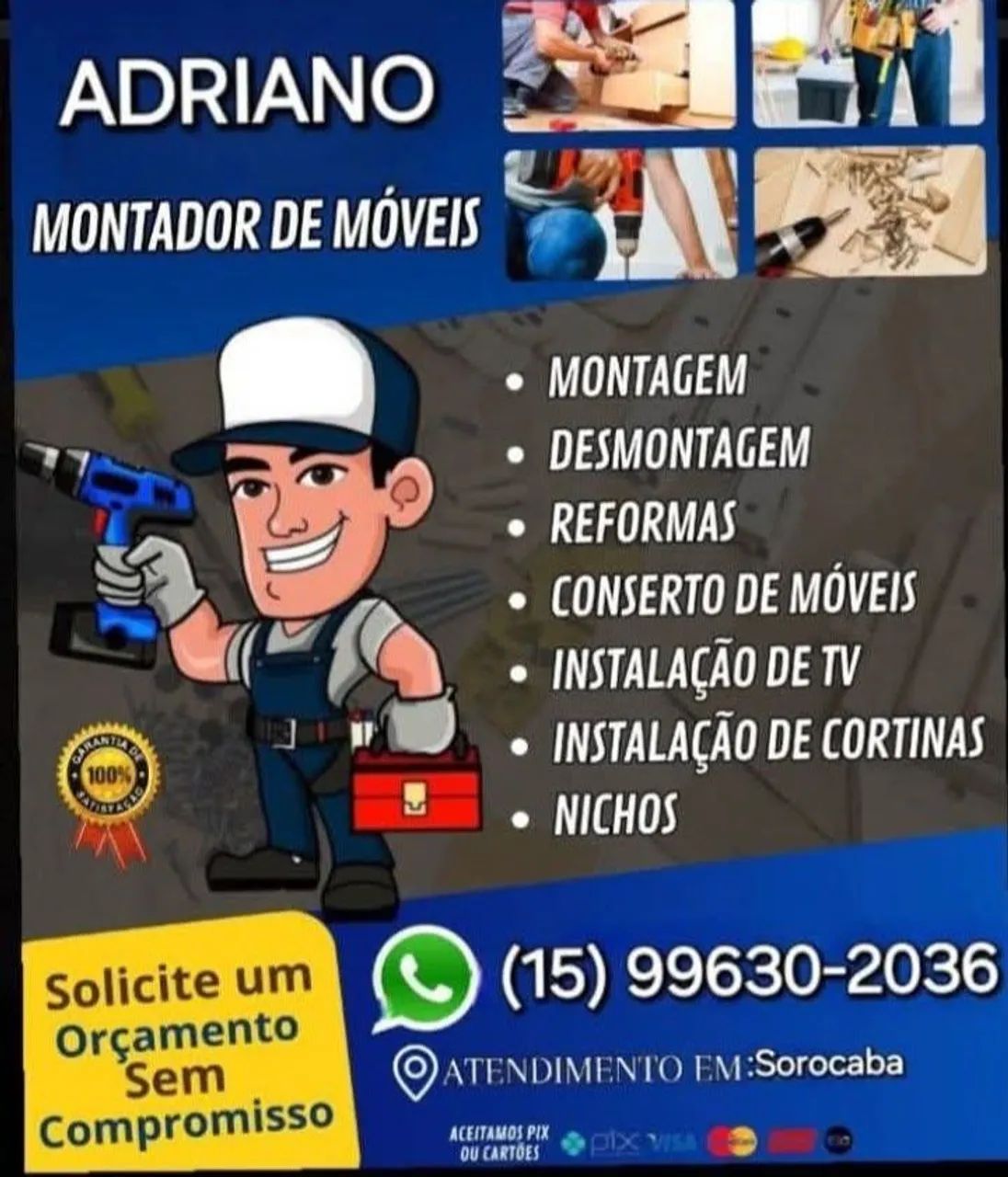 Montador de móveis no dia