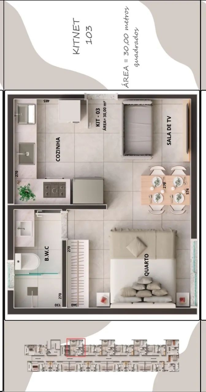 OPORTUNIDADE! Vendo kitnet na planta  - Foto 2