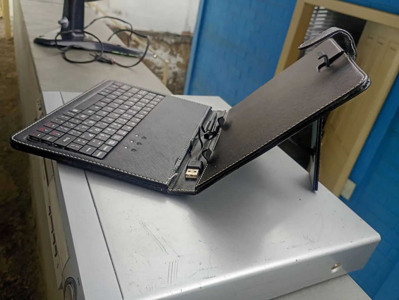 Mini teclado USB porta tablet - Foto 5