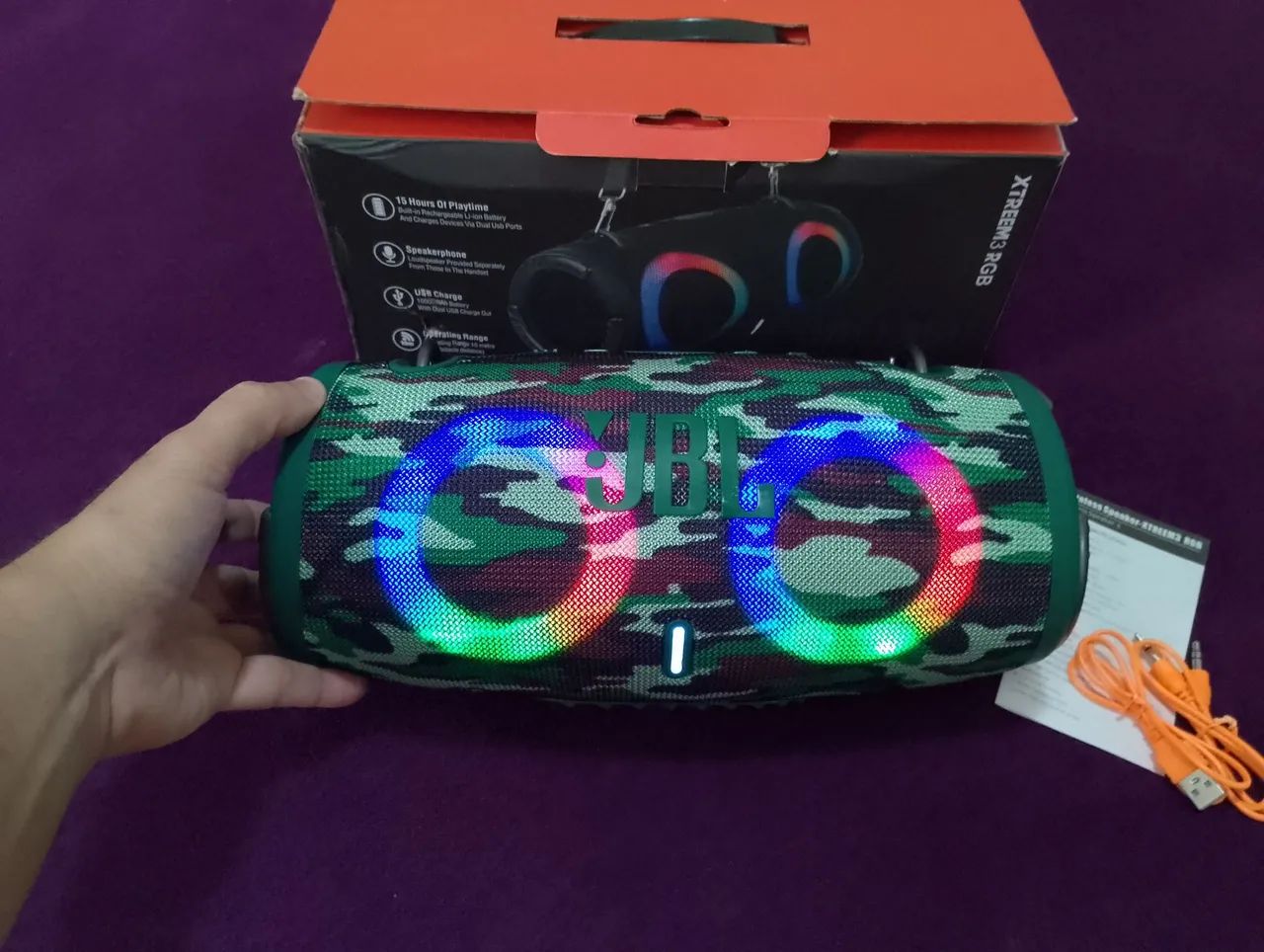 Caixa de som xtreme 3 grande 33 centímetro nova na caixa sem uso - Foto 5