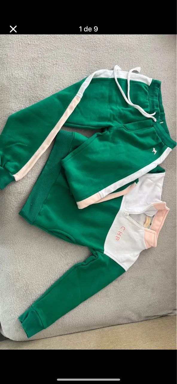 Conjunto de moletom infantil charpey  - Foto 3