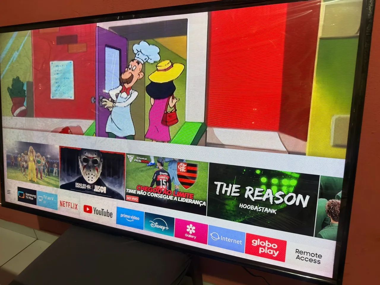 Smart TV Samsung 55 polegadas 4K comando de voz Bluetooth ainda no plástico