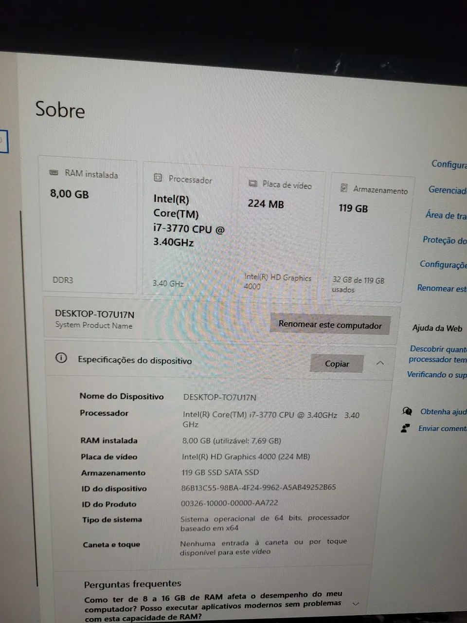 Pc home i7 (já  com windows e Office ativados) - Foto 5