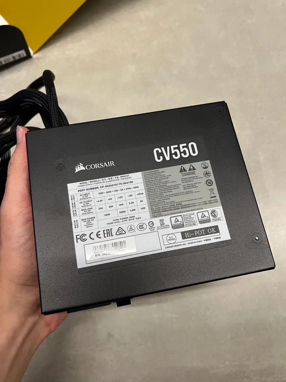 Fonte Corsair CV550 550w Perfeito Estado - Foto 2