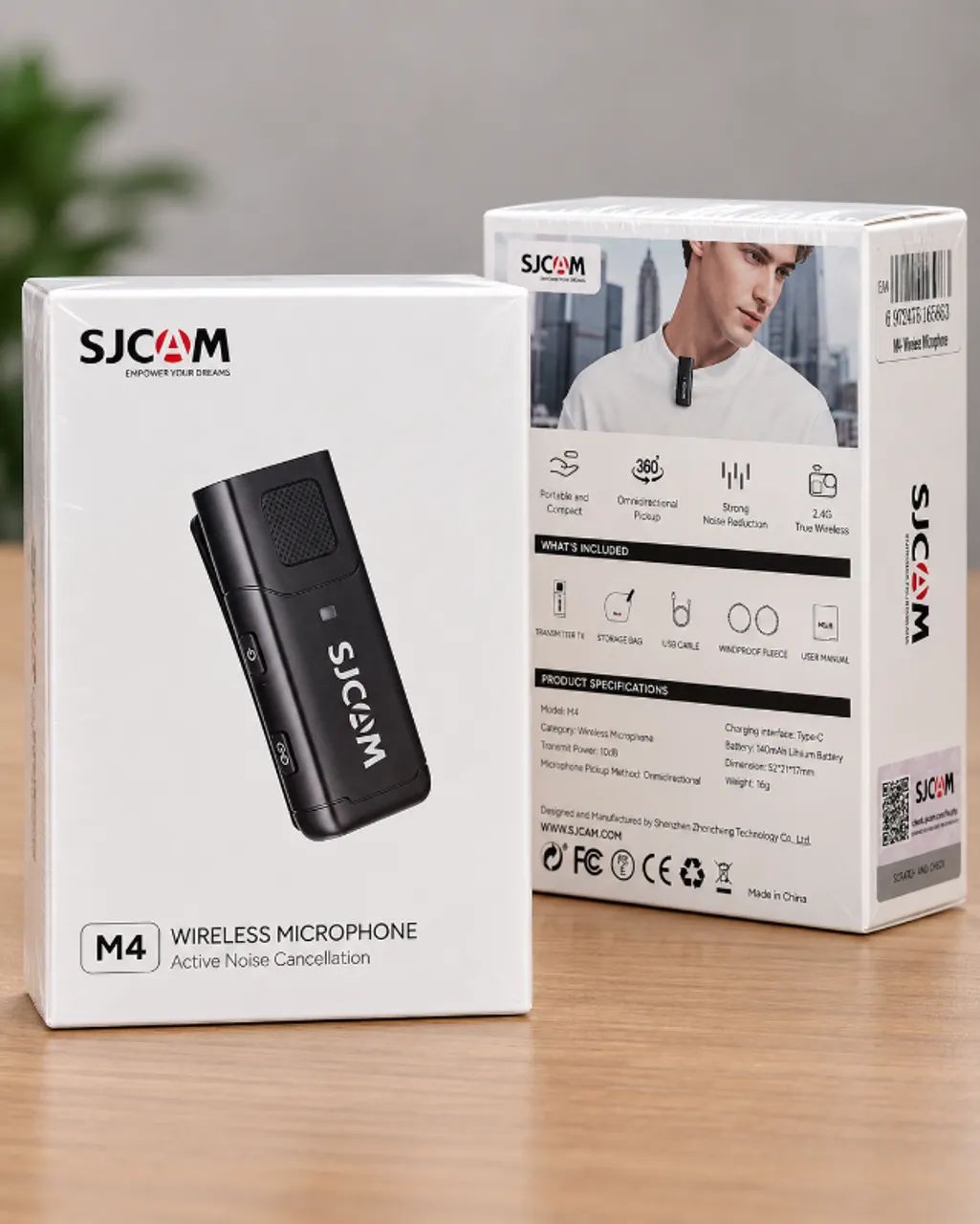 Sjcam M4 Microfone Sem Fio Para Câmera Sj6 Ultra E Sj30