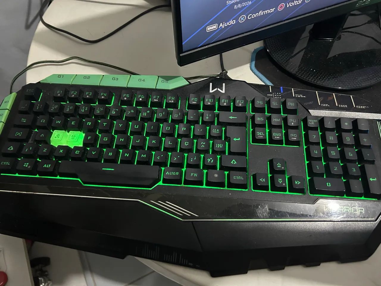 Teclado Multilaser Warrior TC199423878114160168960